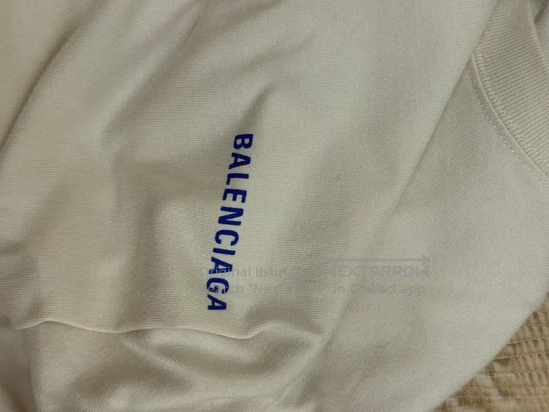 Balenciaga Balenciaga Front and Back Blue Letter T-Shirt Size US XS / EU 42 / 0 - 5 Thumbnail