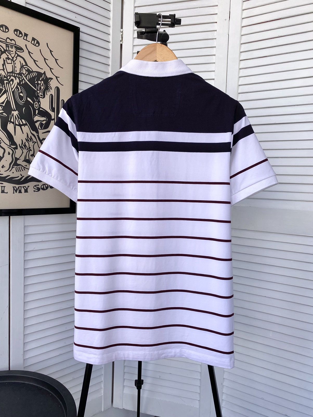 Hugo Boss Hugo Boss Stripped Polos Tee Shirt Green Series Size US L / EU 52-54 / 3 - 2 Thumbnail