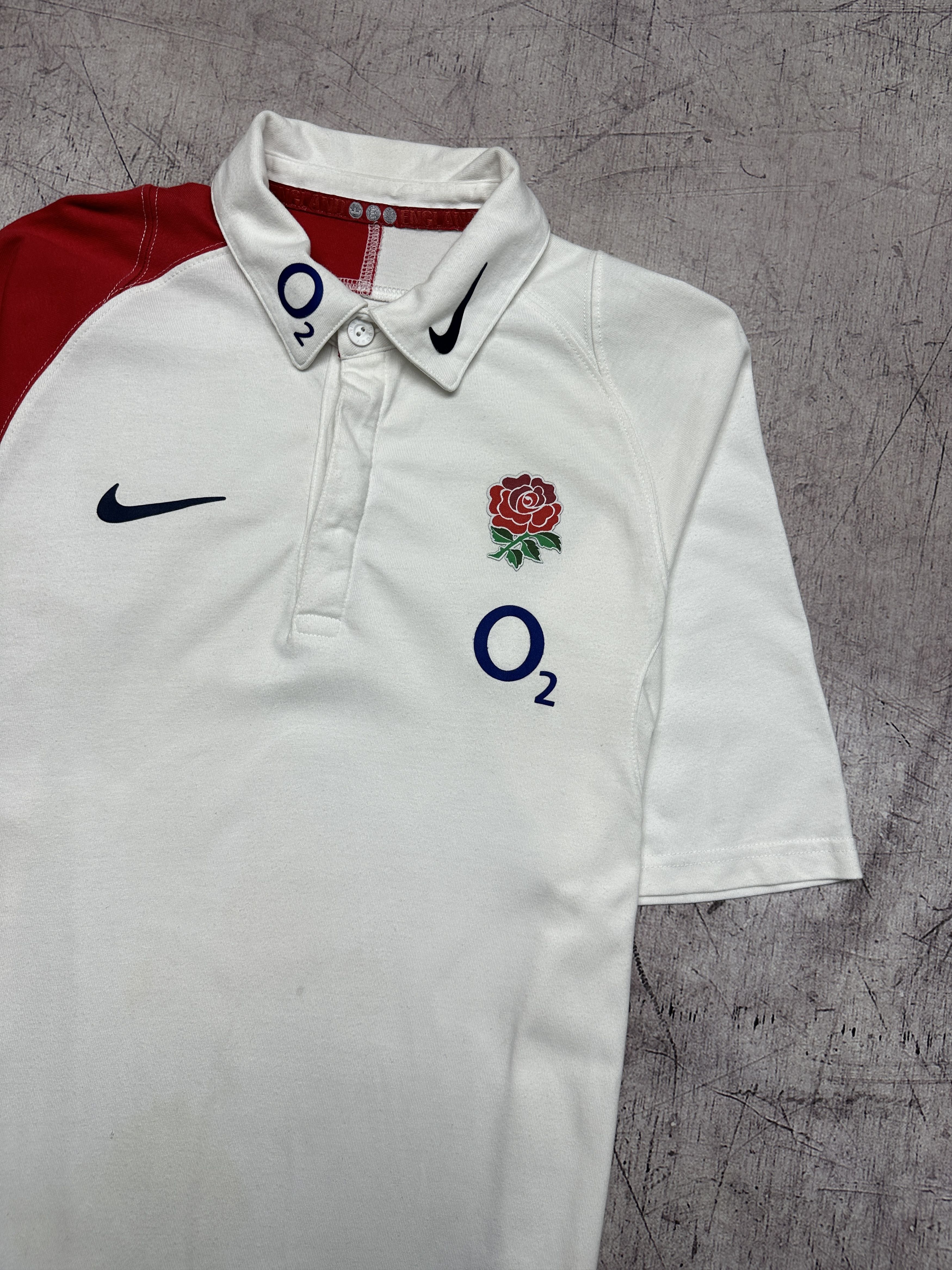Nike Nike O2 Mens England Rugby Polo Shirt Size US M / EU 48-50 / 2 - 2 Thumbnail