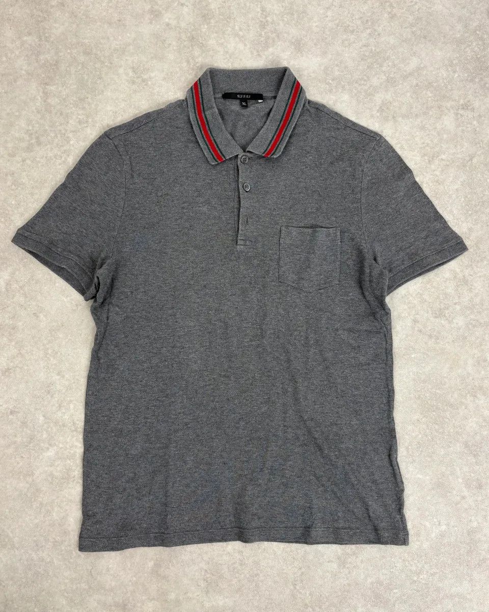 Gucci 2010s Gucci Classy Signature Grey Polo Size US S / EU 44-46 / 1 - 1 Thumbnail