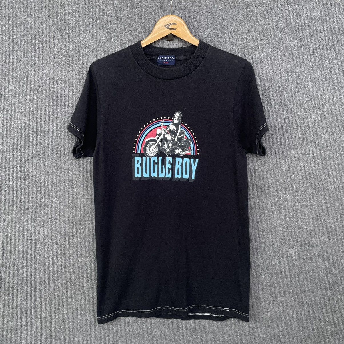 Harley Davidson × Vintage × West Coast Choppers 1990s Bugle Boy Honey Rider Choppers Bikers Motorcycle Tee Size US S / EU 44-46 / 1 - 1 Thumbnail