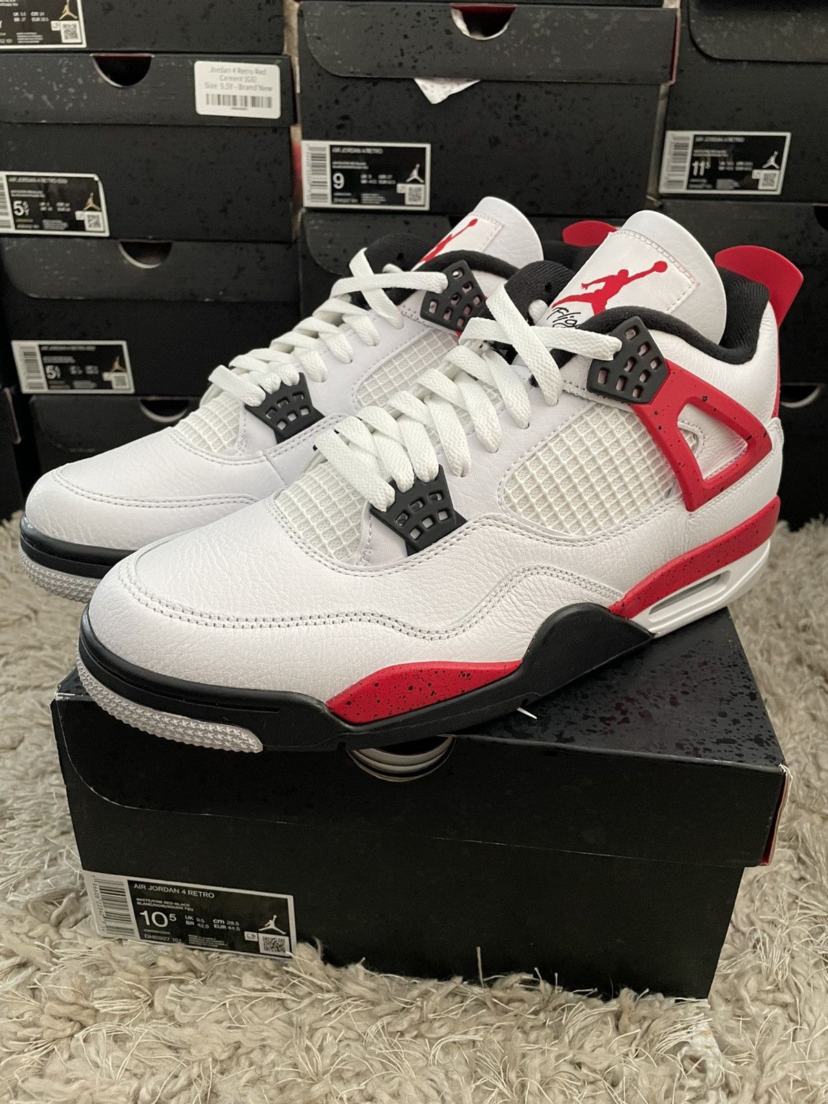 Jordan Brand Jordan 4 Red Cement Size US 10.5 / EU 43-44 - 1 Thumbnail