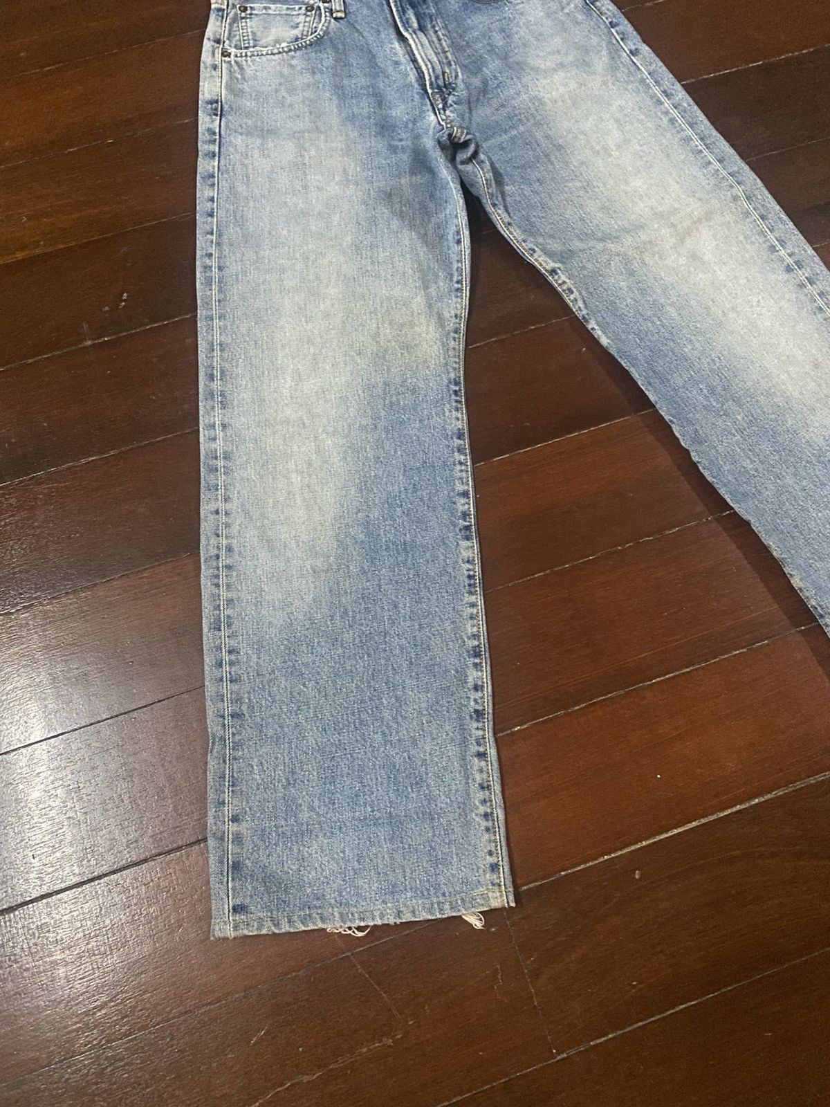 Edwin VINTAGE EDWIN 505 SELVEDGE DENIM JEANS nice faded loose Size US 29 - 3 Thumbnail