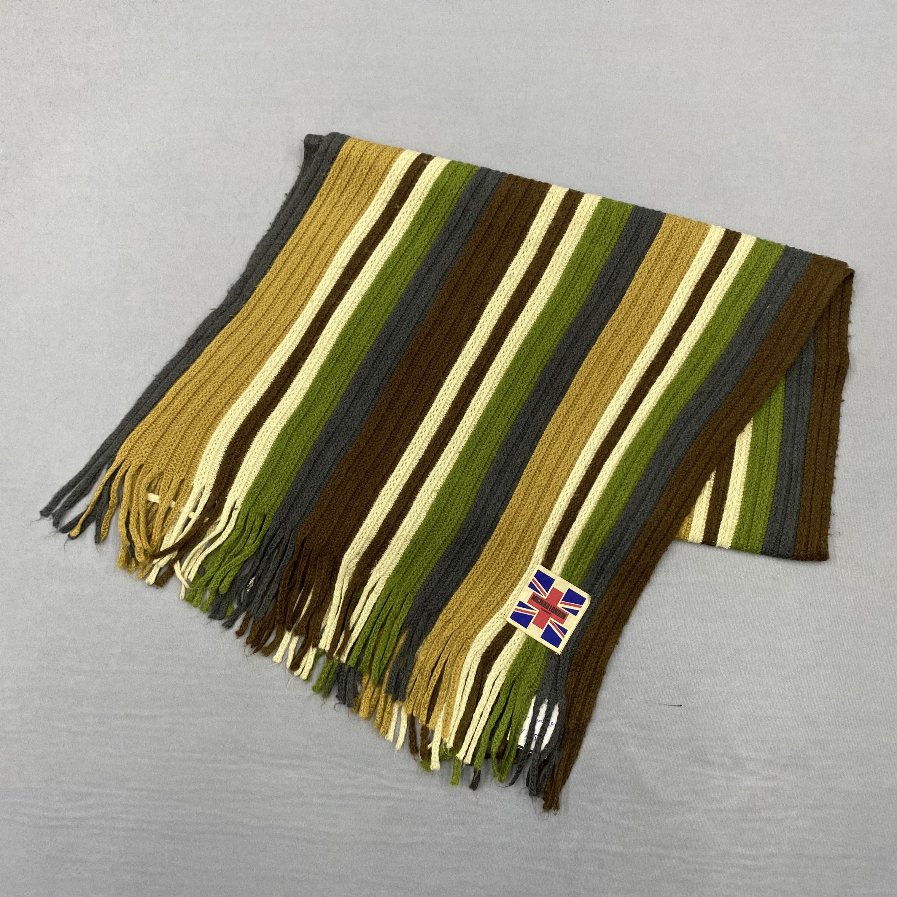 Michiko Koshino London Vintage Michiko London Koshino Scarf Knitted Wool Scarves Size ONE SIZE - 3 Thumbnail