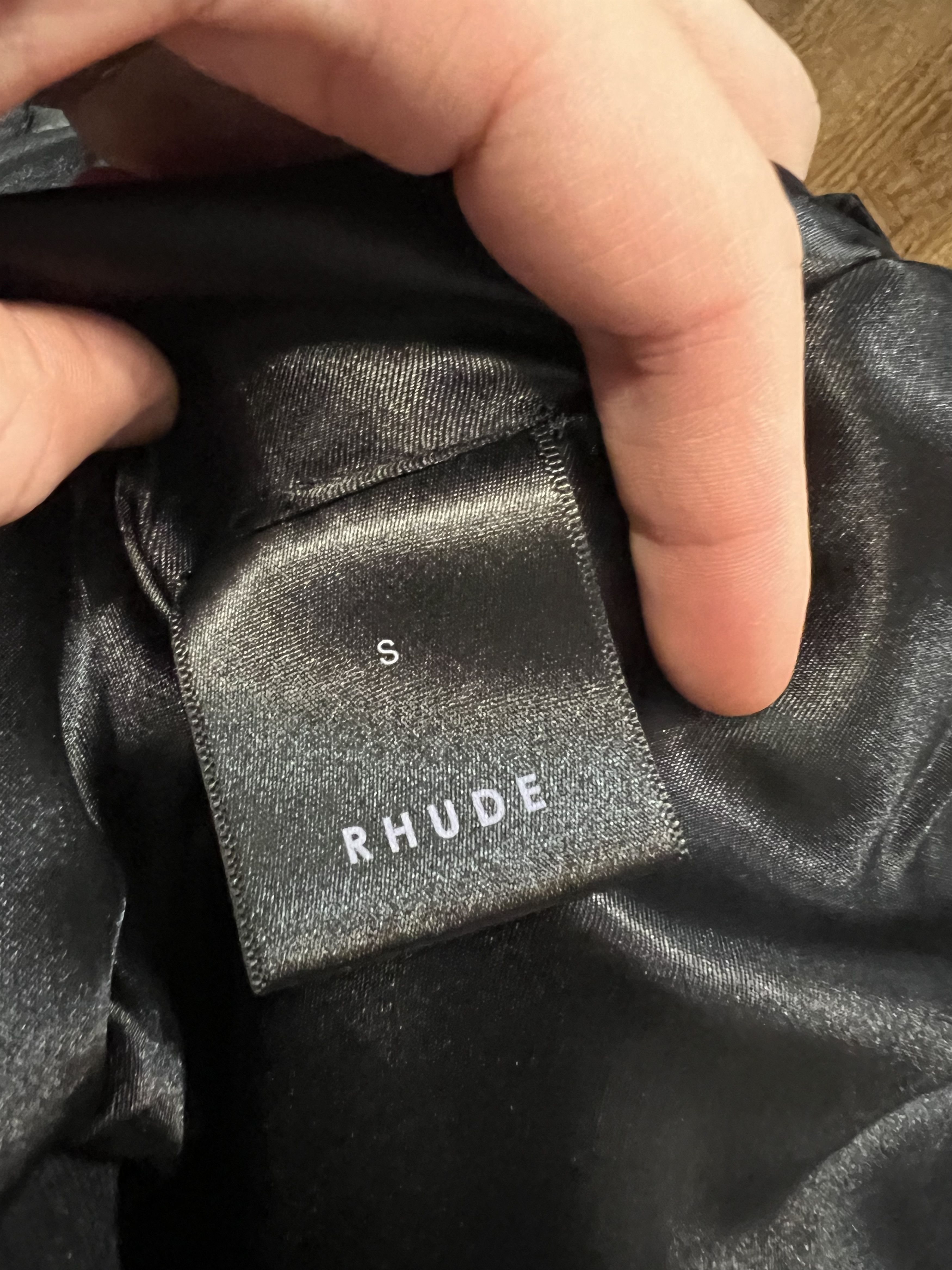 Rhude Black Glittering Stripes Traxedo Bomber Jacket Size US S / EU 44-46 / 1 - 3 Thumbnail