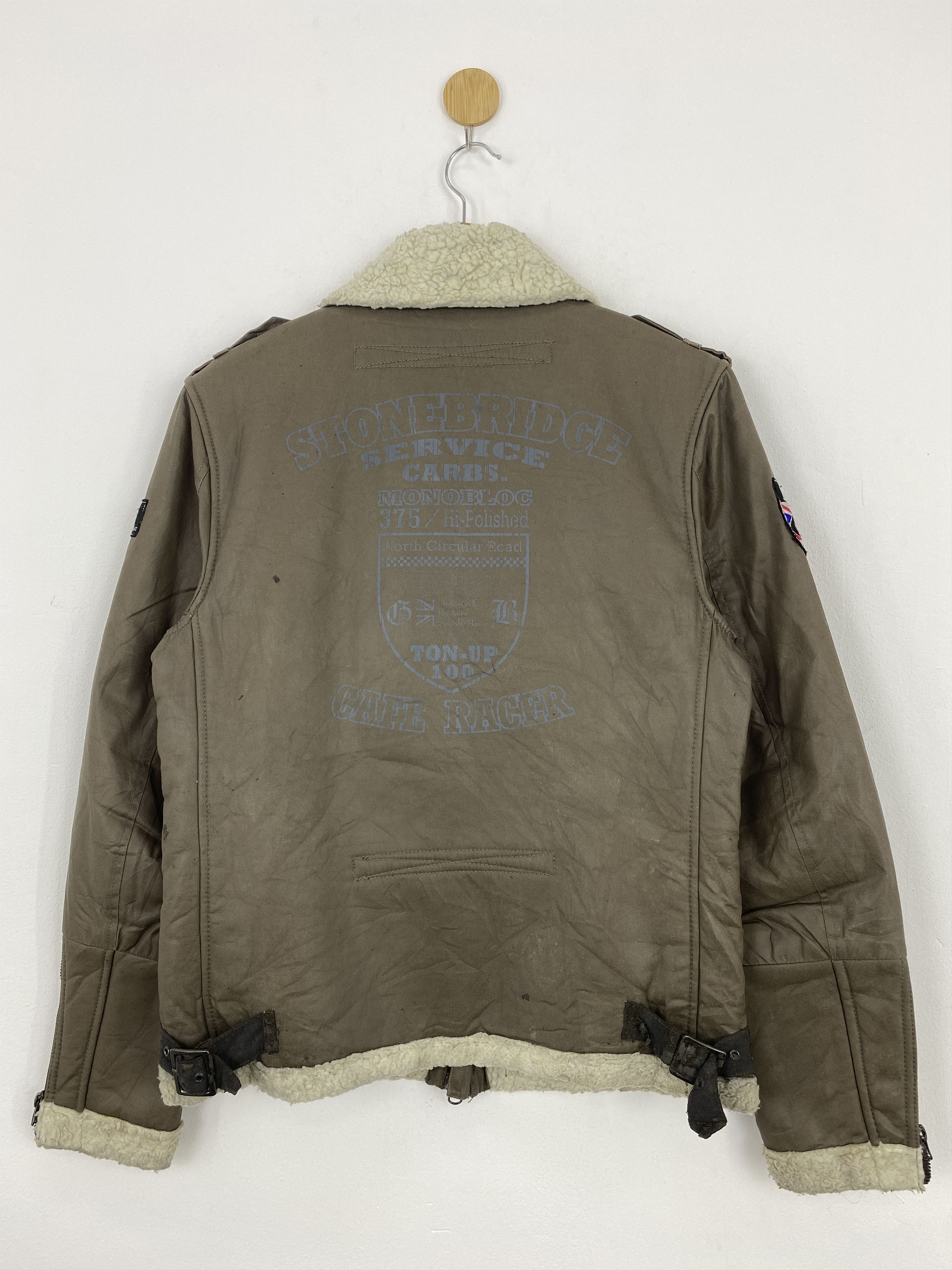Japanese Brand Vintage Ace Cafe London Bomber Sherpa Jacket J1815 Size US M / EU 48-50 / 2 - 13 Thumbnail