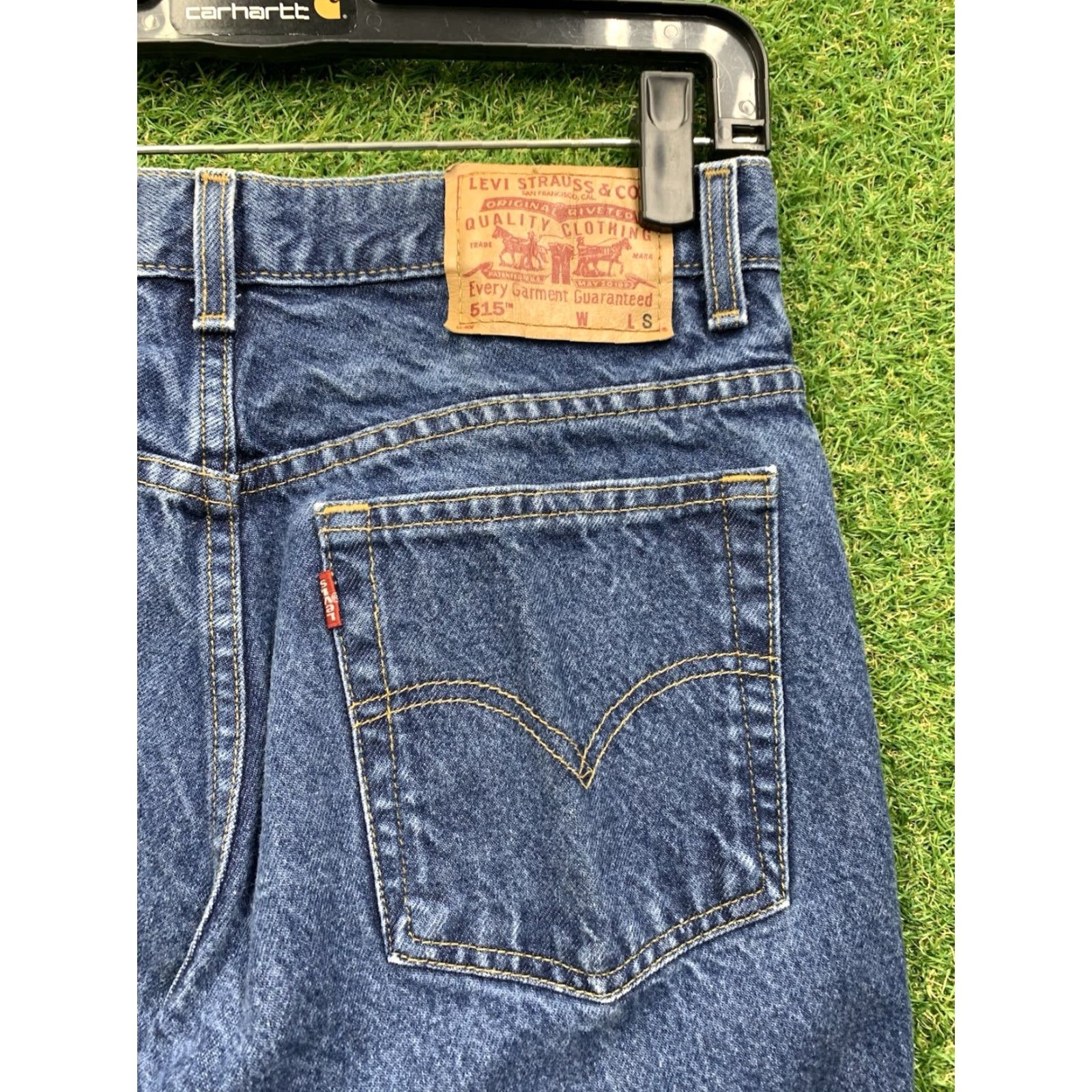 Levi's Levi's 515 Jeans Womens Regular Bootcut 8 Blue Denim 5-Pocket Mid Rise Zip Fly N/A Mens Girls Size 30" / US 8 / IT 44 - 3 Thumbnail