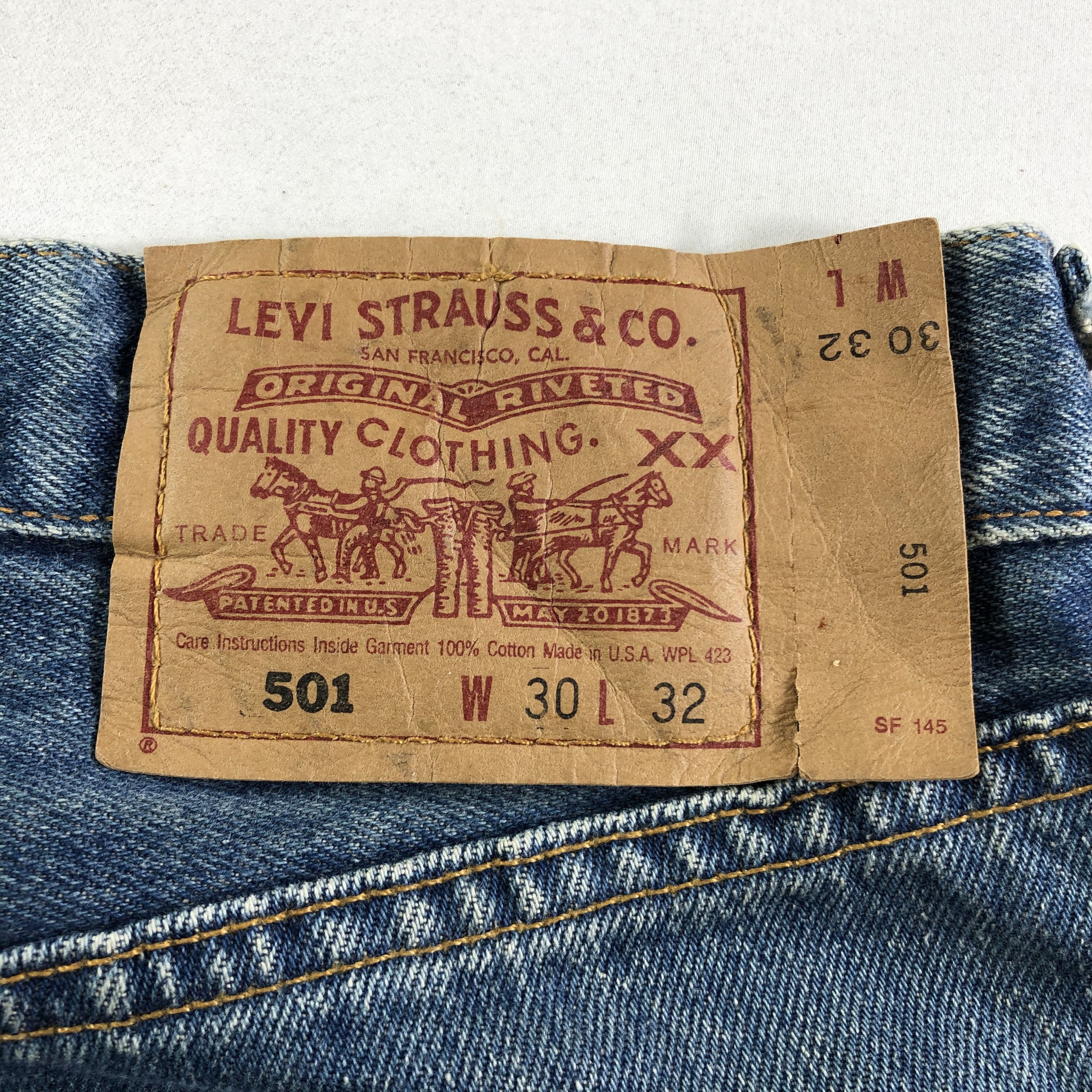 Levi's Vintage 90s Levis 501 Jeans-JM3727 Size US 31 - 6 Thumbnail