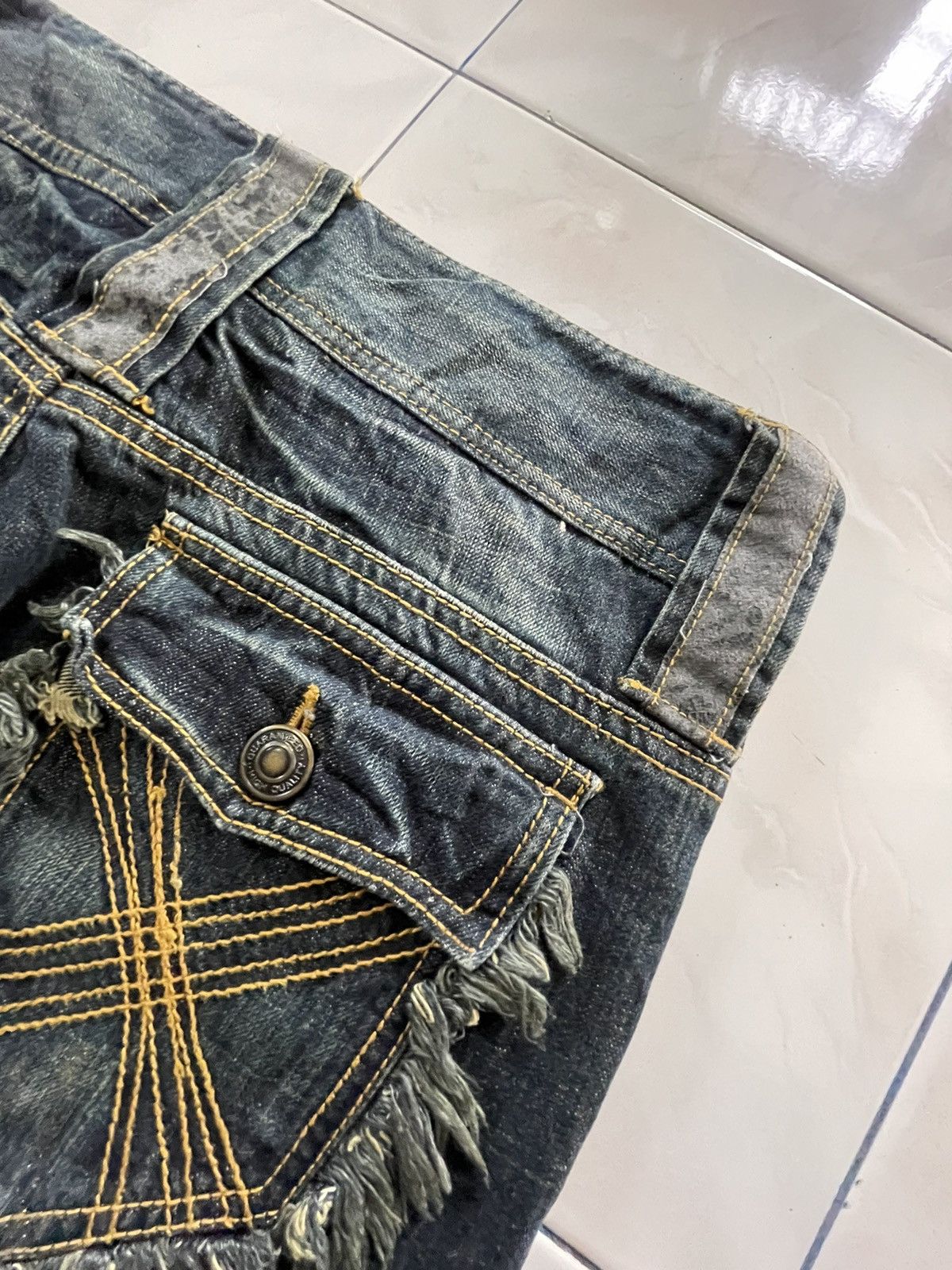 If Six Was Nine Shredded Studded Distressed Painter Japanese Brand Jeans Size US 32 / EU 48 - 21 Thumbnail