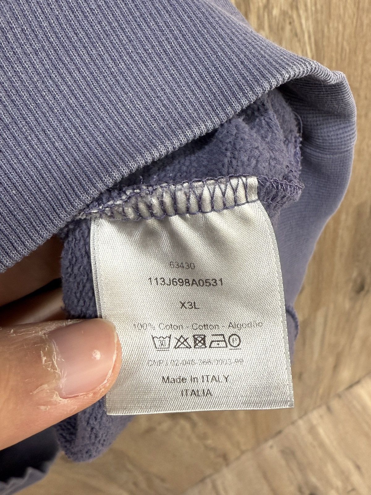 Dior Christian Dior CD Purple Hoodie Size US L / EU 52-54 / 3 - 9 Thumbnail
