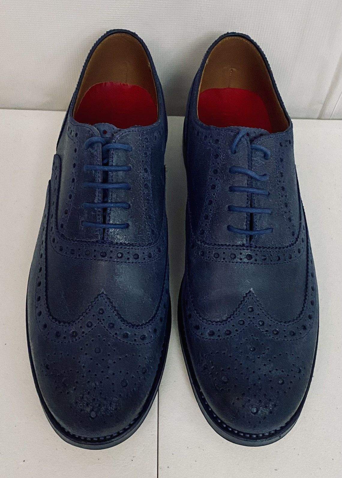 Grenson GRENSON 5033 Stanley Blue Raw Leather Brogue 11.5 New Size US 11.5 / EU 44-45 - 3 Thumbnail