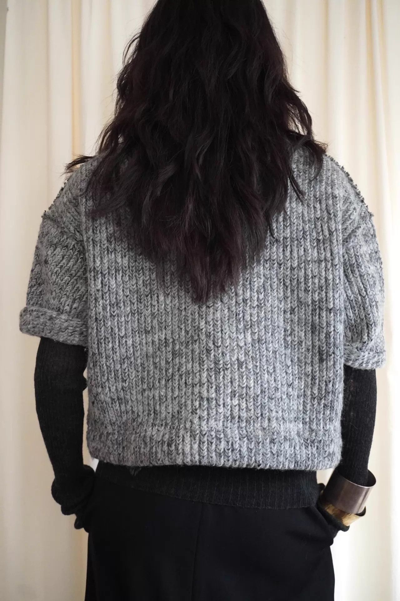Y's Y's 2000s Short-Sleeve Turtleneck Chunky Knit Top M Size M / US 6-8 / IT 42-44 - 6 Thumbnail