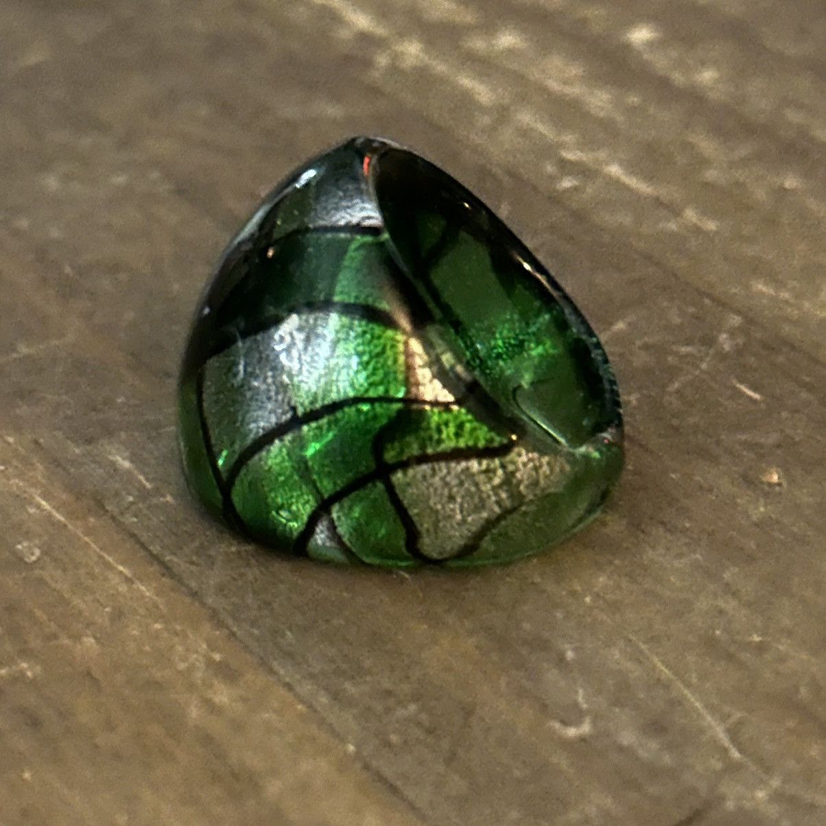 Other Green Murano glass bead necklace and ring set Size ONE SIZE - 3 Thumbnail