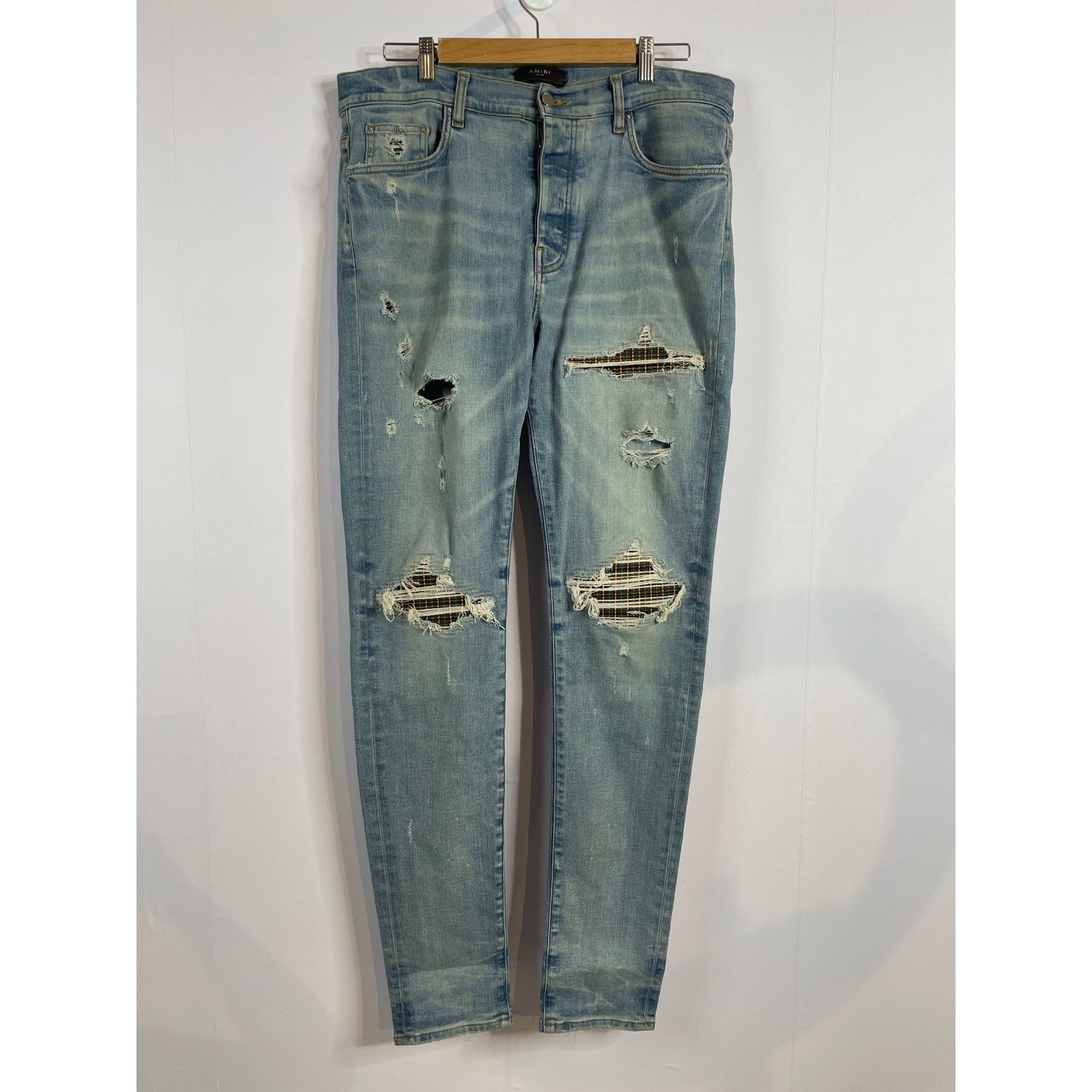 Amiri Amiri MX1 Plaid Jeans Used 38 Size US 38 / EU 54 - 1 Thumbnail