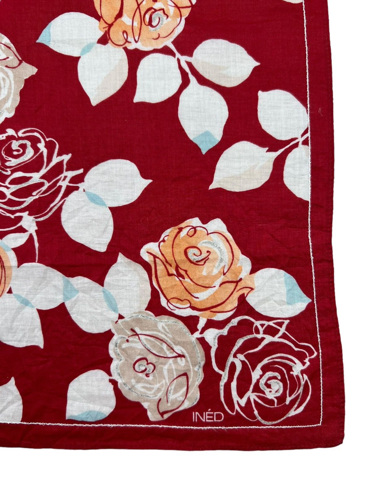 Yohji Yamamoto Ined Handkerchief Neckerchief Bandana Pocketsquare Size ONE SIZE - 3 Thumbnail