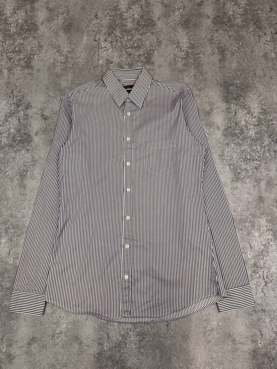 Gucci Gucci Tom Ford Men Blue White Striped Slim Fit Shirt Size US S / EU 44-46 / 1 - 1 Thumbnail