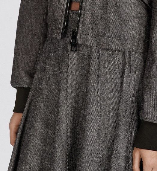 Dior o1w1db10225 Mid-Length Flared Skirt in Gray Size 28" / US 6 / IT 42 - 8 Thumbnail