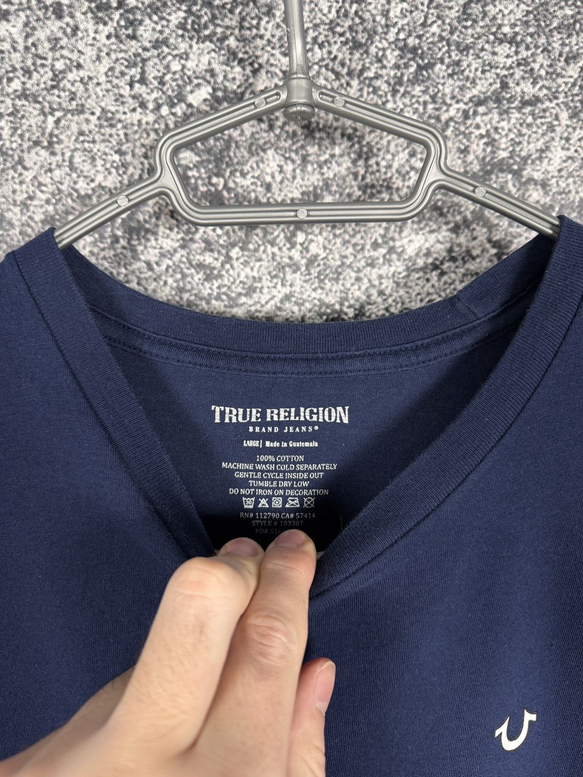 True Religion True Religion Short Sleeve Tee Buddha Craphic Logo Size L Size US L / EU 52-54 / 3 - 8 Thumbnail