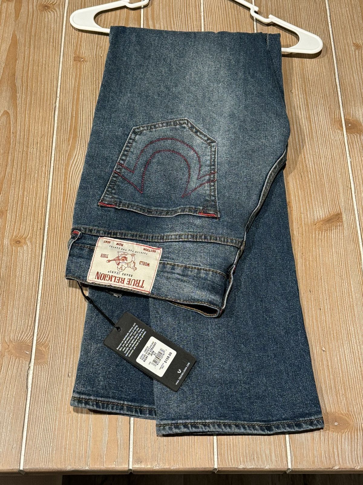 image of True Religion Ricky Relaxed Straight 31 in Blue, Men's