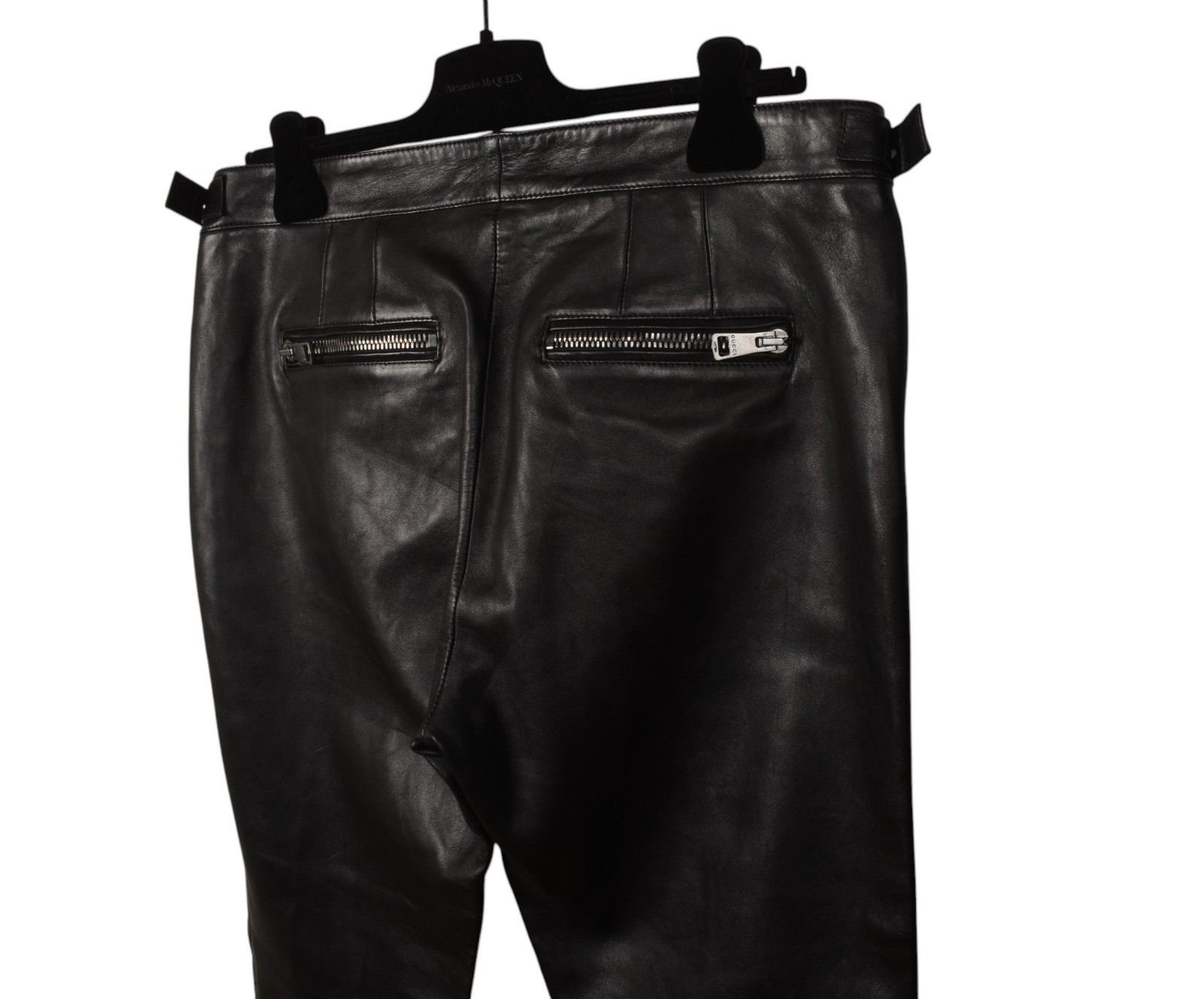 Gucci New Gucci Men Pants Leather Biker Size IT48/M/L, S1486 Size US 32 / EU 48 - 4 Thumbnail