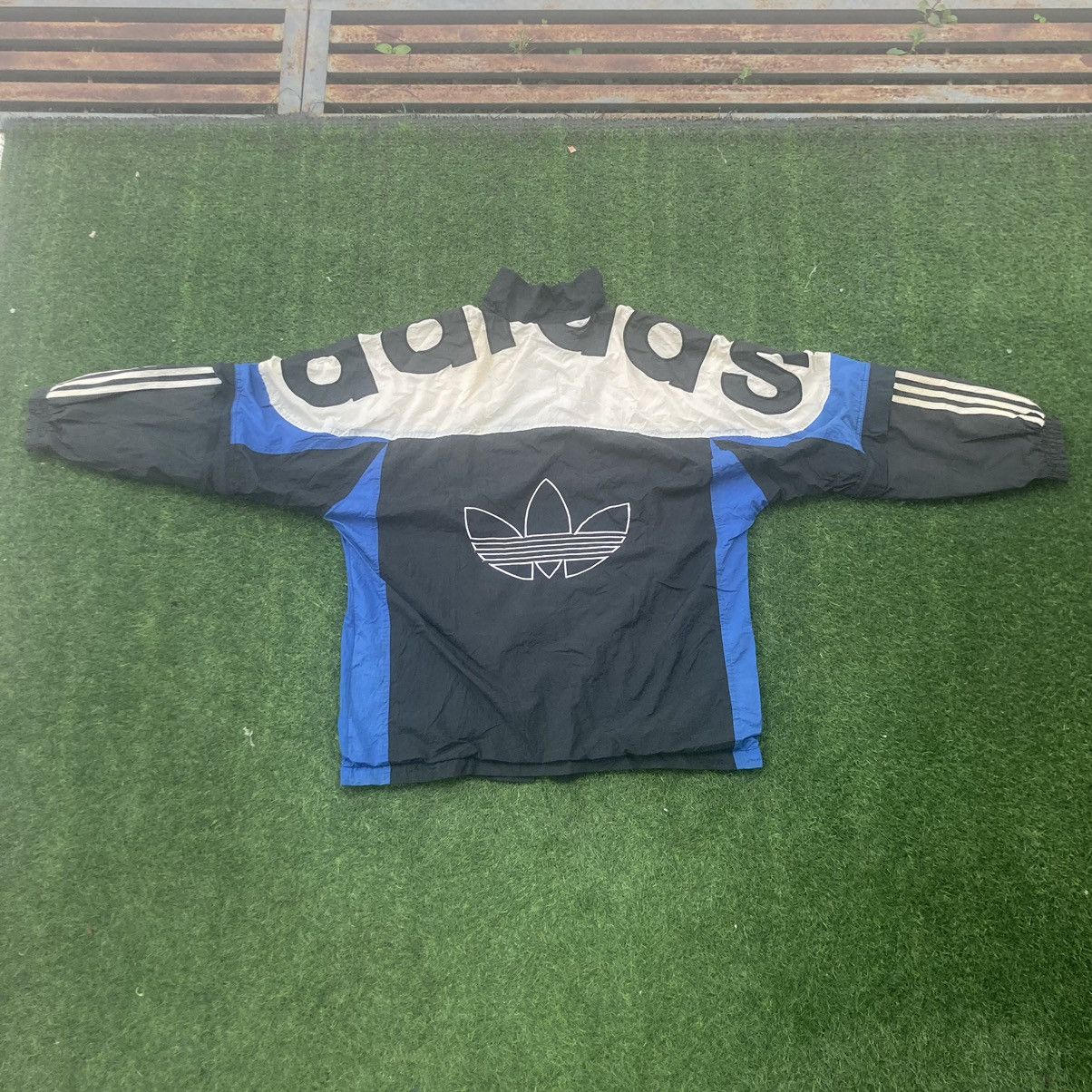 Adidas VINTAGE ADIDAS BIG LOGO WINDBREAKER Size US XL / EU 56 / 4 - 1 Thumbnail