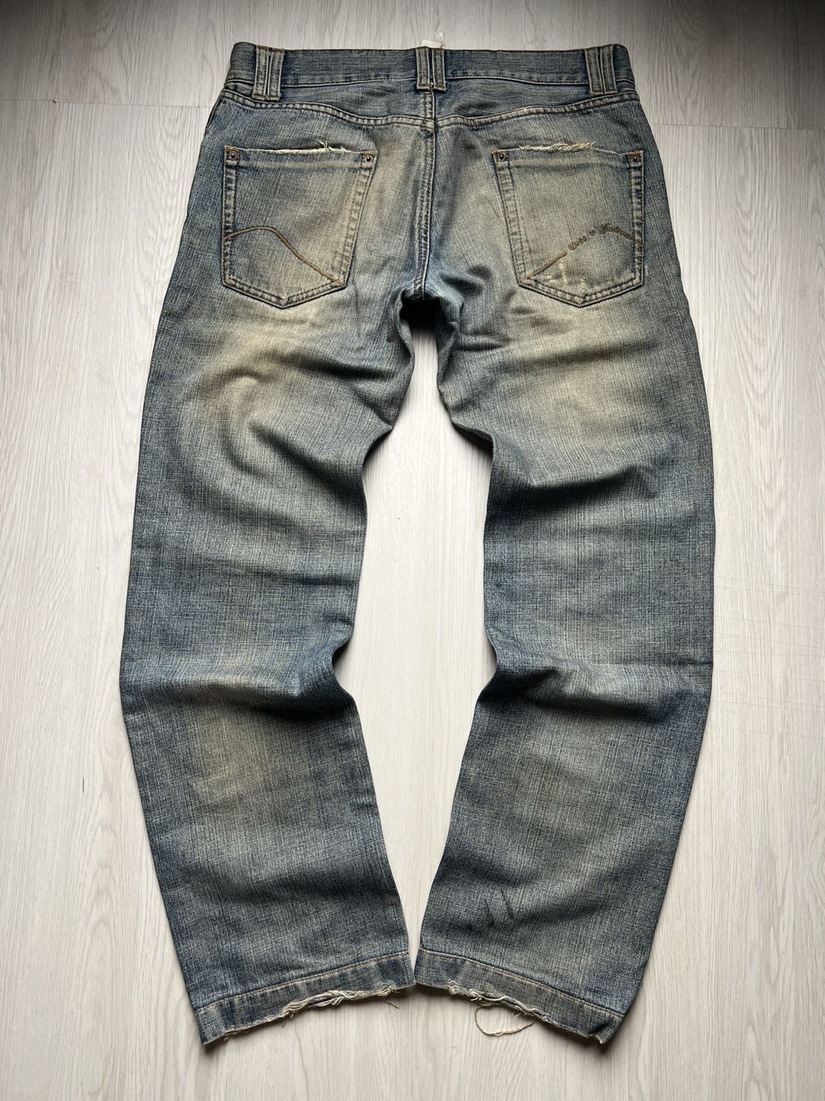 Dolce & Gabbana Dolce Gabbana Mudwash Distressed Jeans Small Embroidered Size US 32 / EU 48 - 2 Thumbnail