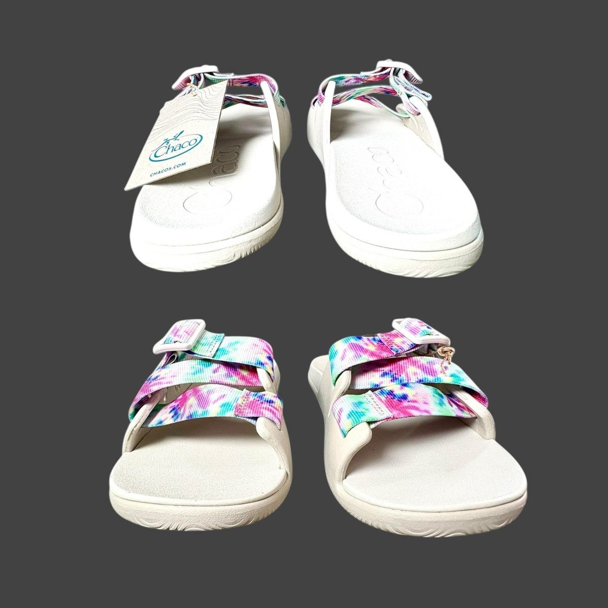 Chaco Chaco Women’s Chillos Tie Dye Slide Multicolor Sandals Sz 7 Size US 7 / IT 37 - 5 Thumbnail