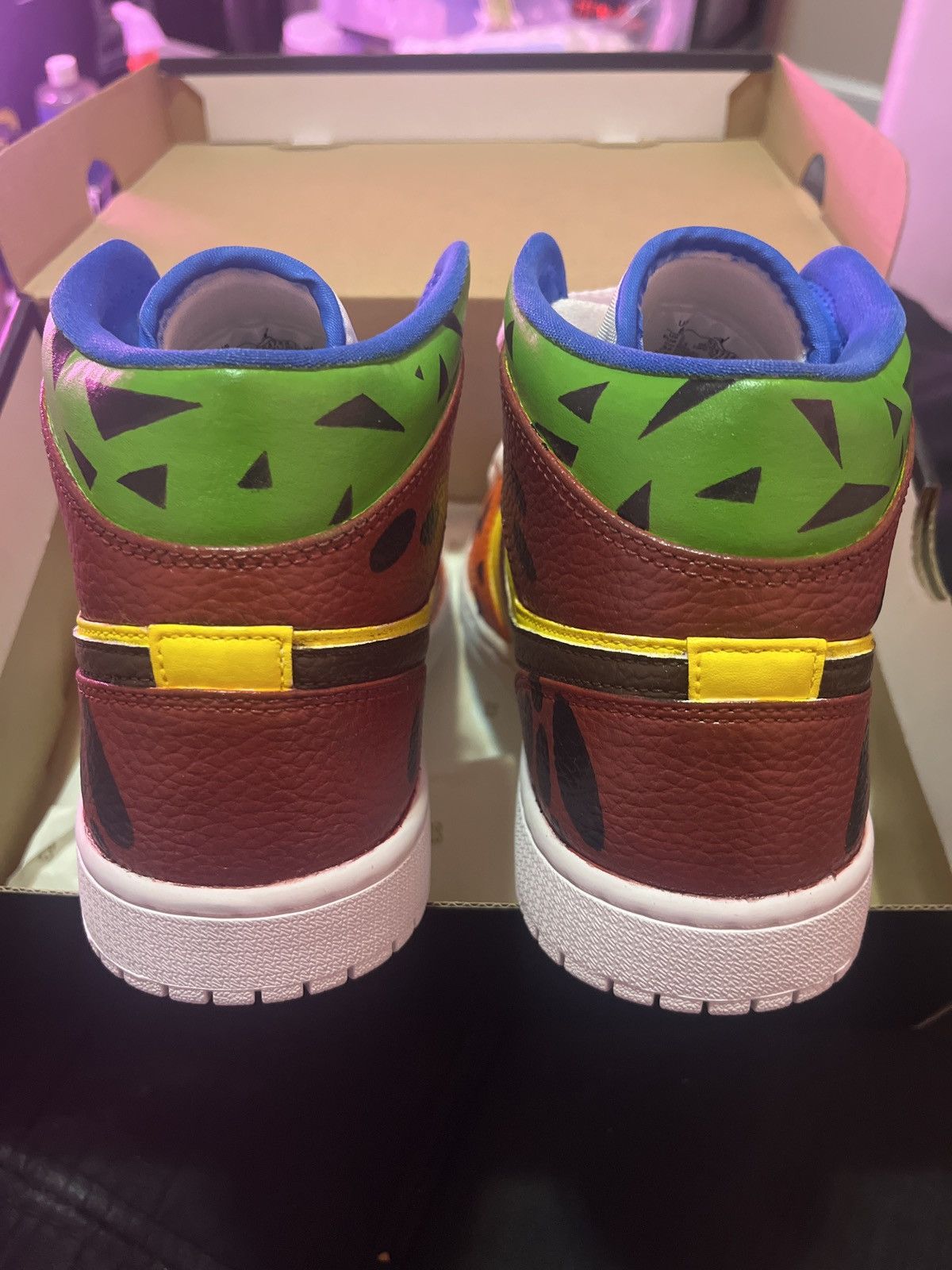 Jordan Brand Air Jordan 1 Mid Flinstones Custom Size US 8 / EU 41 - 7 Thumbnail