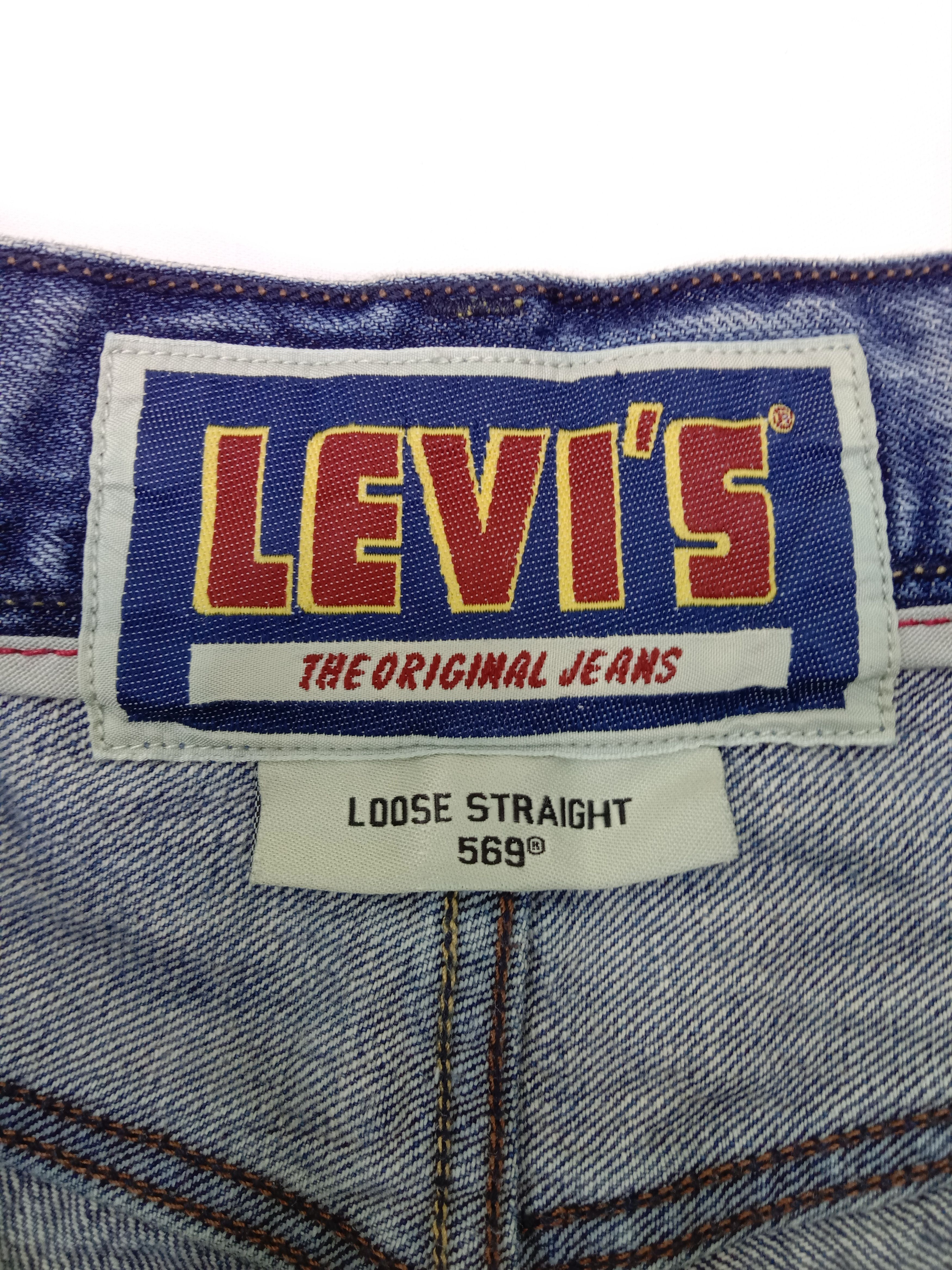 Levi's Vintage Levi's 569 Jeans Blue Wash Distressed Denim Size US 32 / EU 48 - 11 Thumbnail