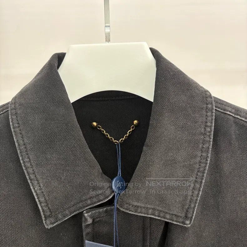 Louis Vuitton Louis Vuitton Black embossed logo denim jacket Size US M / EU 48-50 / 2 - 3 Thumbnail