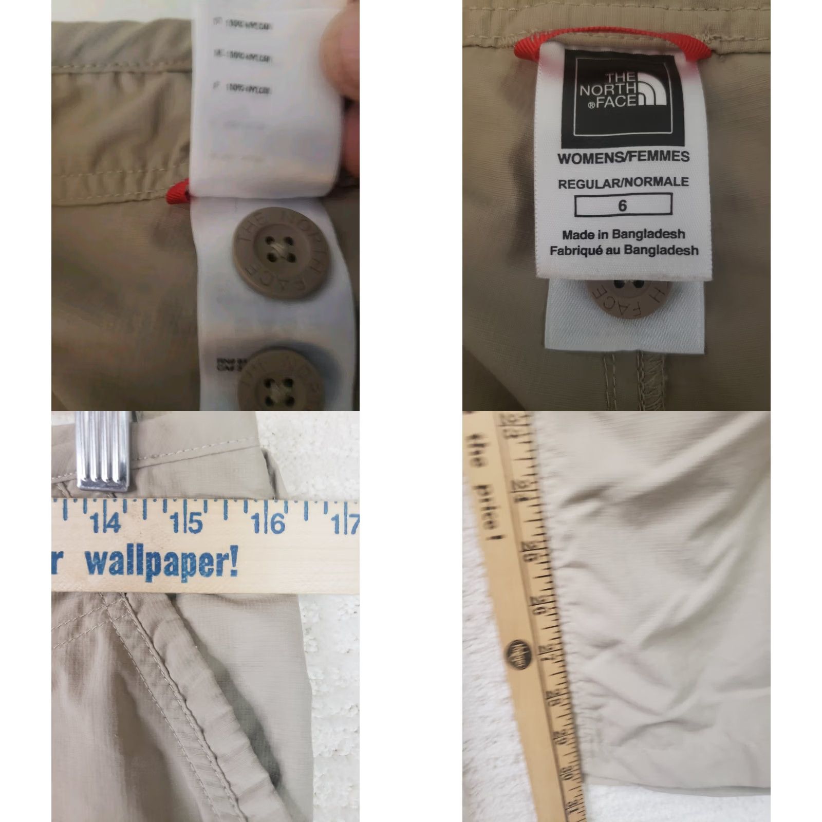 The North Face The North Face Women's Horizon 2 Beige Pocketed Drawstring Hiking Pants Size 6 Regular Inseam 30 in Mens Girls Womens Size 28" / US 6 / IT 42 - 10 Thumbnail