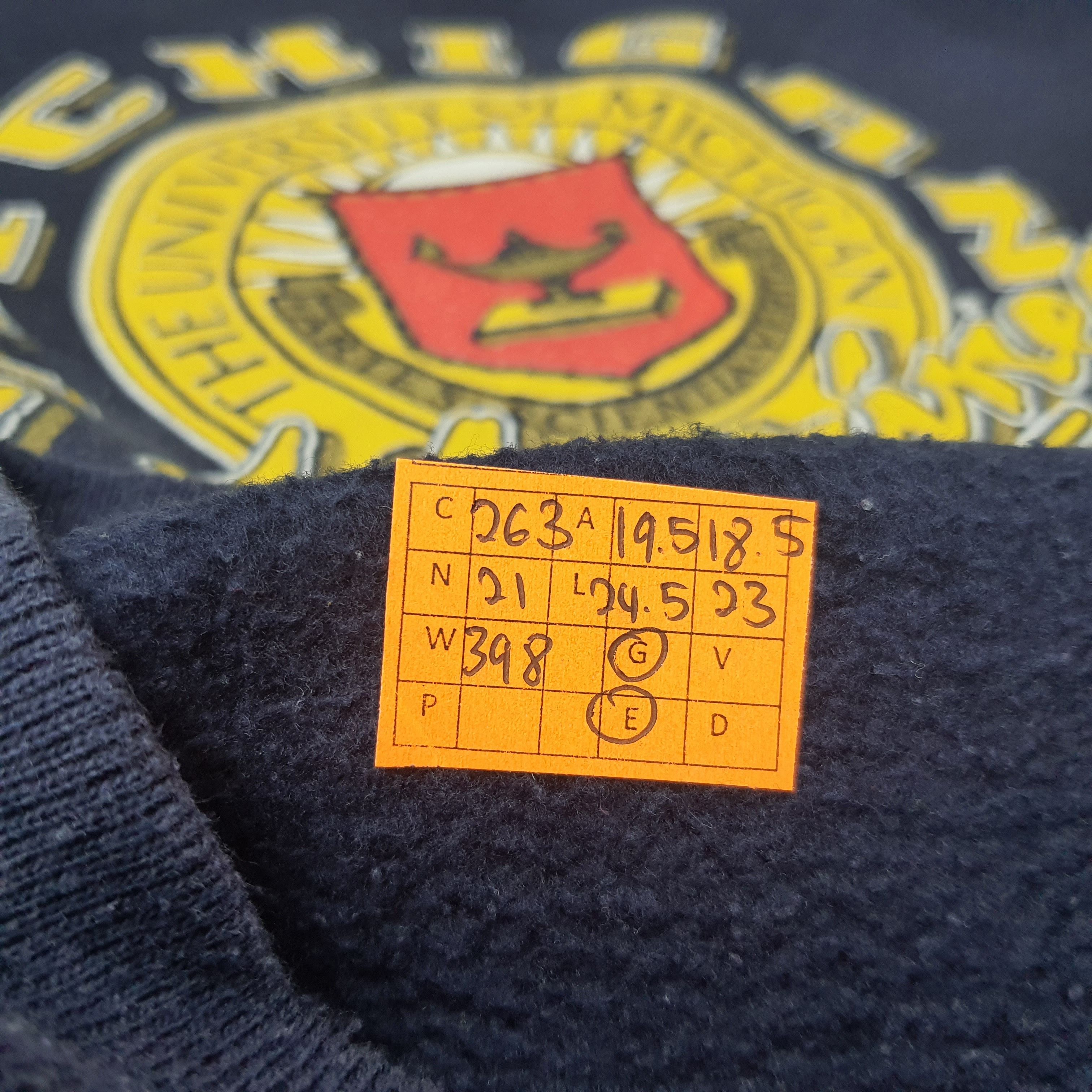 Nutmeg Vintage Michigan Wolverines Sweatshirt University C263N21 Size US S / EU 44-46 / 1 - 7 Thumbnail