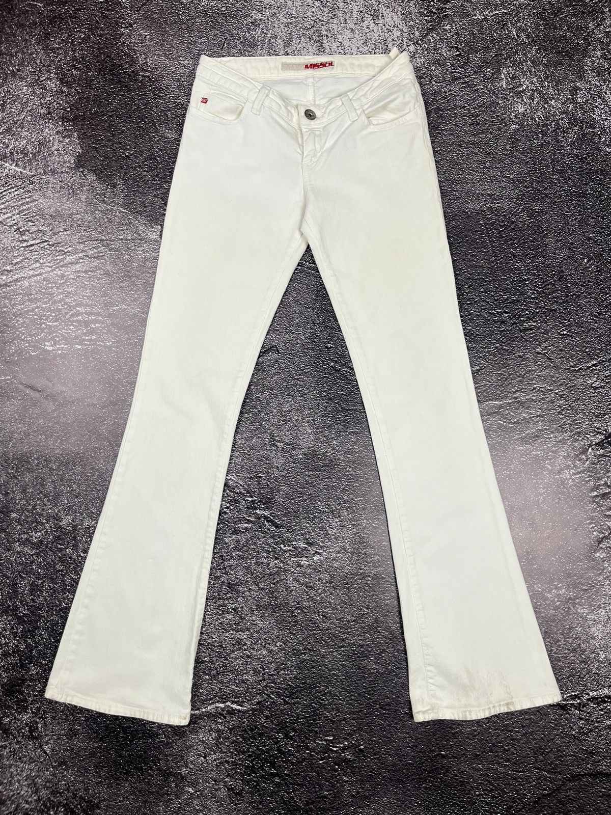 Miss Sixty Y2K Miss Sixty Flare Low Rise Denim Pants Made in Italy Size 28" / US 6 / IT 42 - 2 Thumbnail