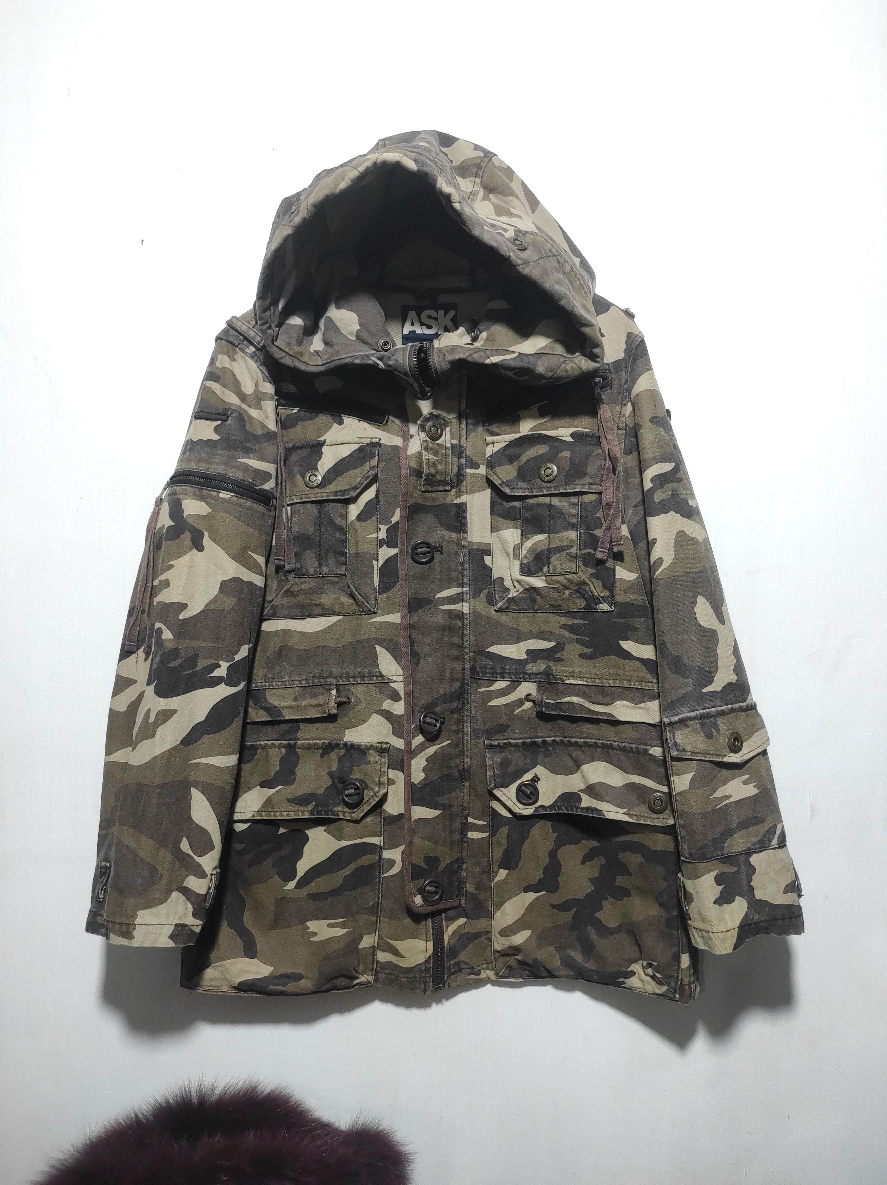 14th Addiction Ask Enquired Camo Multi Pocket Hoodie Jacket Size US M / EU 48-50 / 2 - 2 Thumbnail