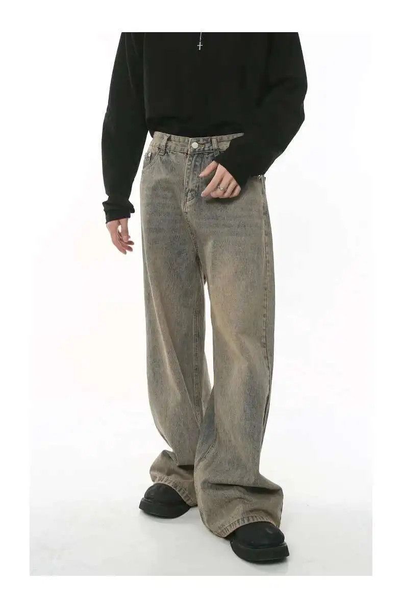 Japanese Brand Wide Leg Baggy Denim Jeans Size US 34 / EU 50 - 1 Thumbnail