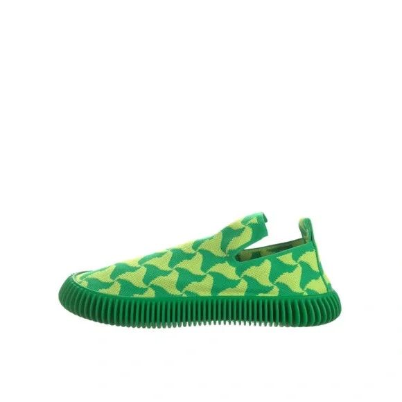Bottega Veneta o1y0725 Rubber Low-Top Sneakers in Green/Lime Green Size US 5 / IT 35 - 1 Thumbnail