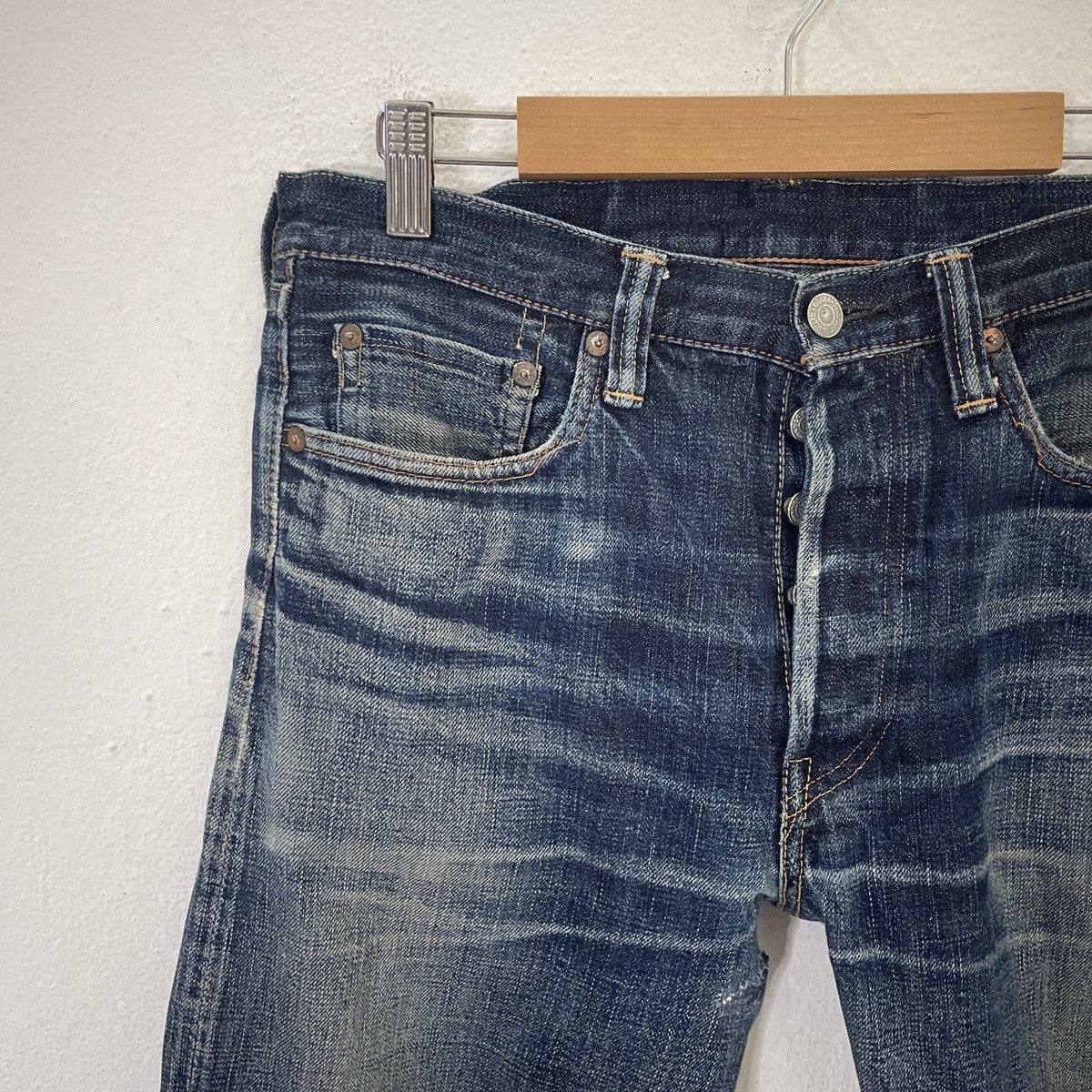 Full Count & Co. Vintage Full Count Redline Selvedge Denim Jeans Size US 30 / EU 46 - 3 Thumbnail