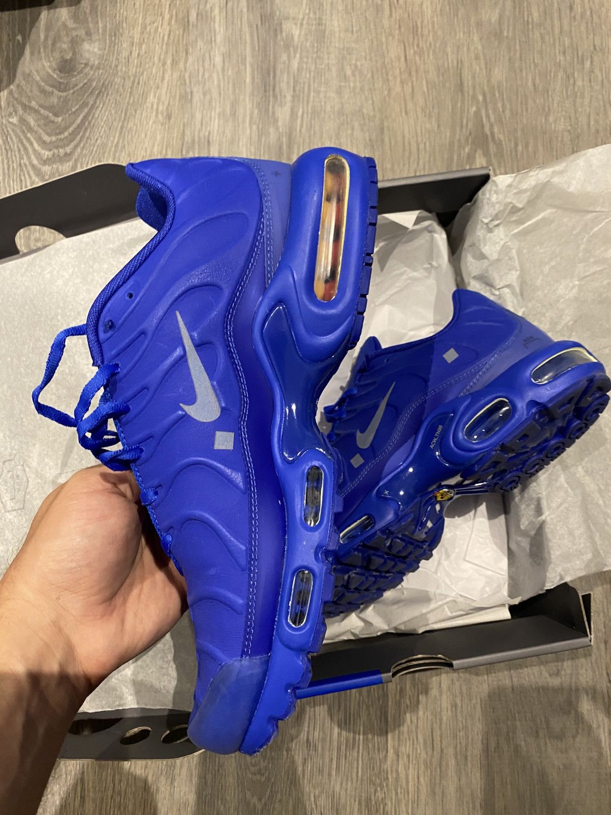 A-COLD-WALL* × Nike A-Cold-Wall* x Nike Blue Air Max Plus - US10 Size US 10 / EU 43 - 5 Thumbnail