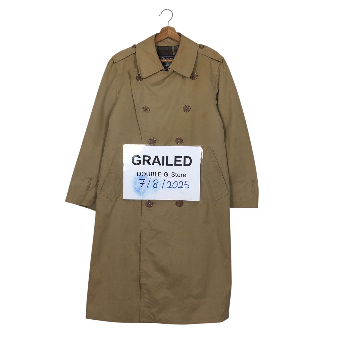 Burberry Vintage Long Jacket Trench Coat Burberry England Nova Check Size US M / EU 48-50 / 2 - 1 Thumbnail