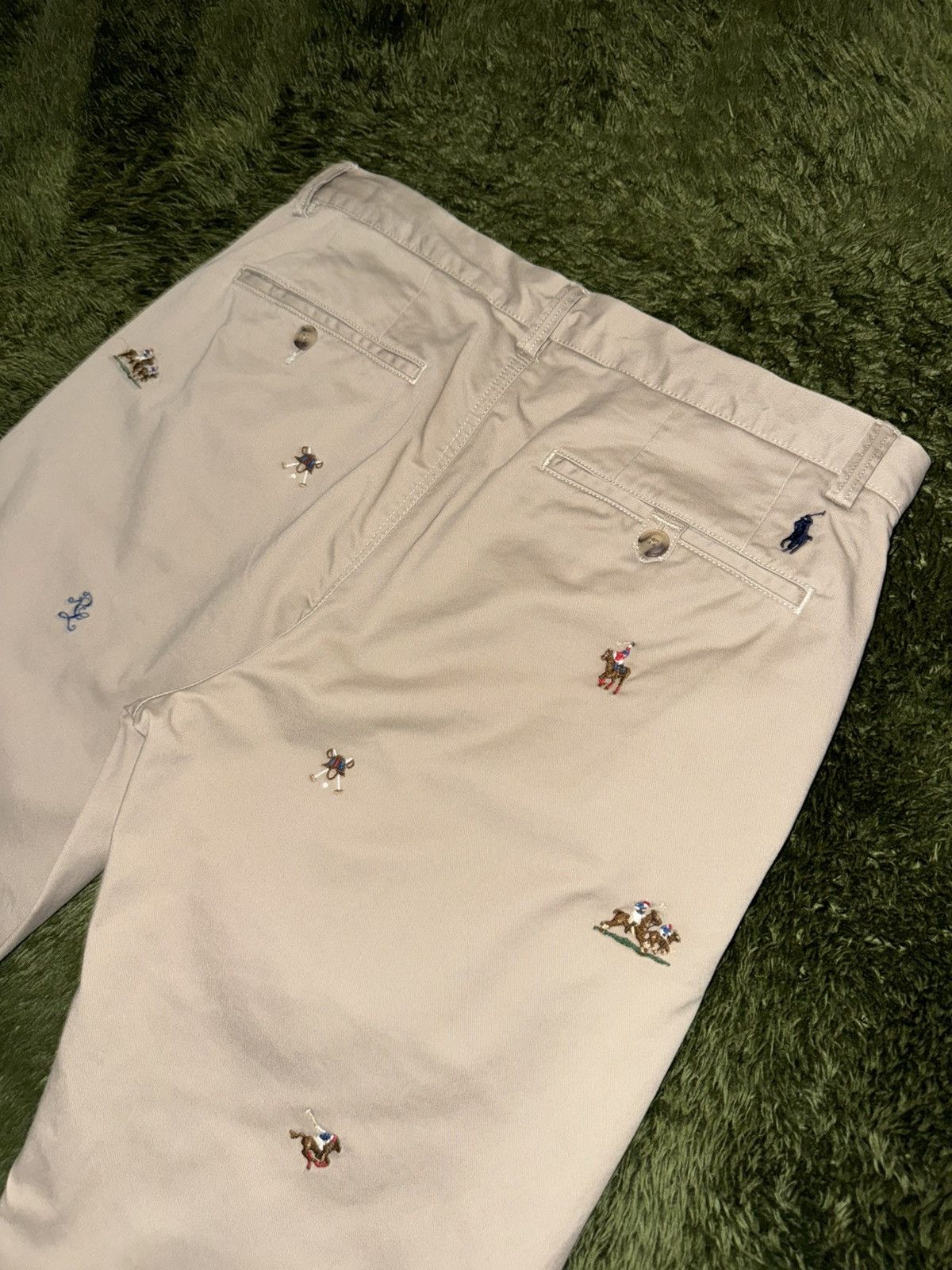 Polo Ralph Lauren [31x32] Polo Ralph Lauren Over Embroidered Logo Chino Pants Size US 31 - 10 Thumbnail