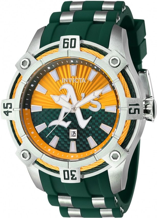 Invicta × MLB MLB Oakland Athletics Quartz Men's Watch Size ONE SIZE - 1 Thumbnail