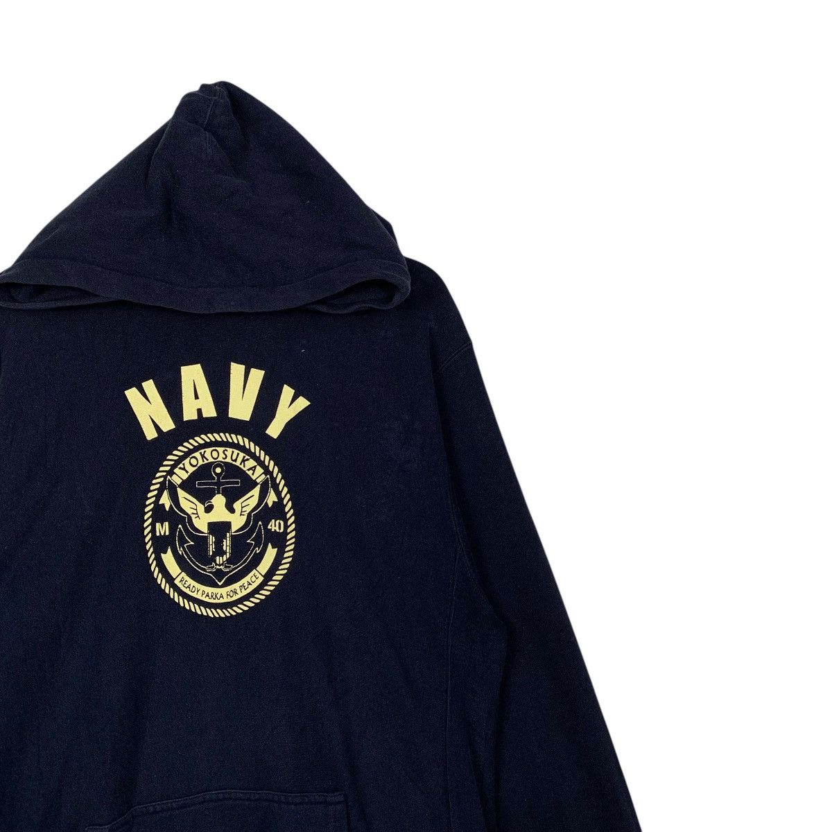 Japanese Brand Navy Yokosuka Ready Parka For Peace Hoodie Size US XL / EU 56 / 4 - 5 Thumbnail