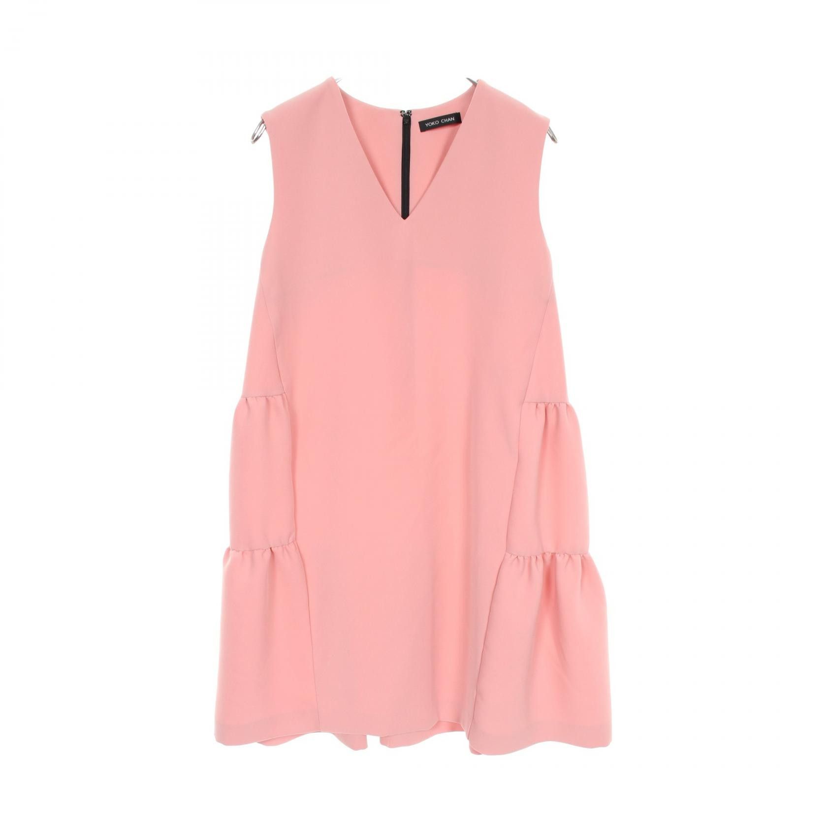 Other Other YOKO CHAN Gathered Tiered Polyester Dress Others Dresses YCD-619-459 Size ONE SIZE - 1 Thumbnail