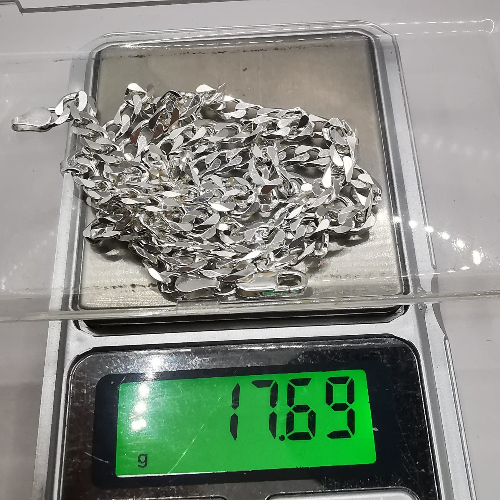 Sterling Silver Vintage Chain,925 Sterling Silver,Signed ,Handmade 17,69g Size ONE SIZE - 3 Thumbnail