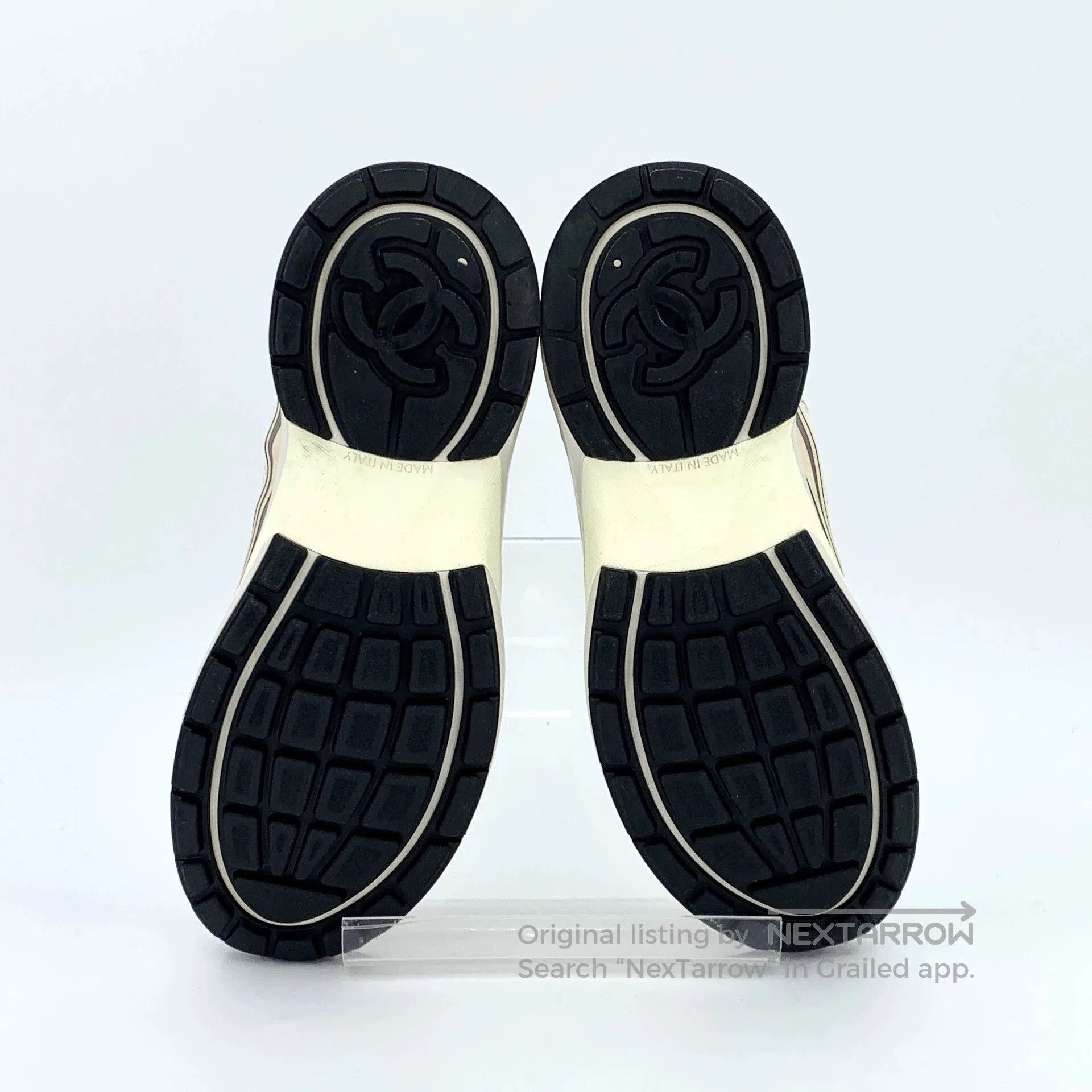 Chanel Chanel Beige CC Logo Sneakers. Size US 7.5 / EU 40-41 - 5 Thumbnail