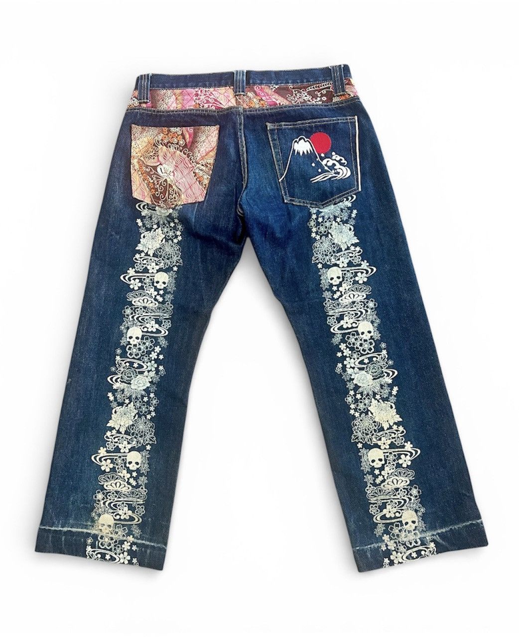 Japanese Brand VINTAGE SKULL JAPANESE TRADITIONAL SELVEDGE KODAMA JEANS Size US 34 / EU 50 - 1 Thumbnail