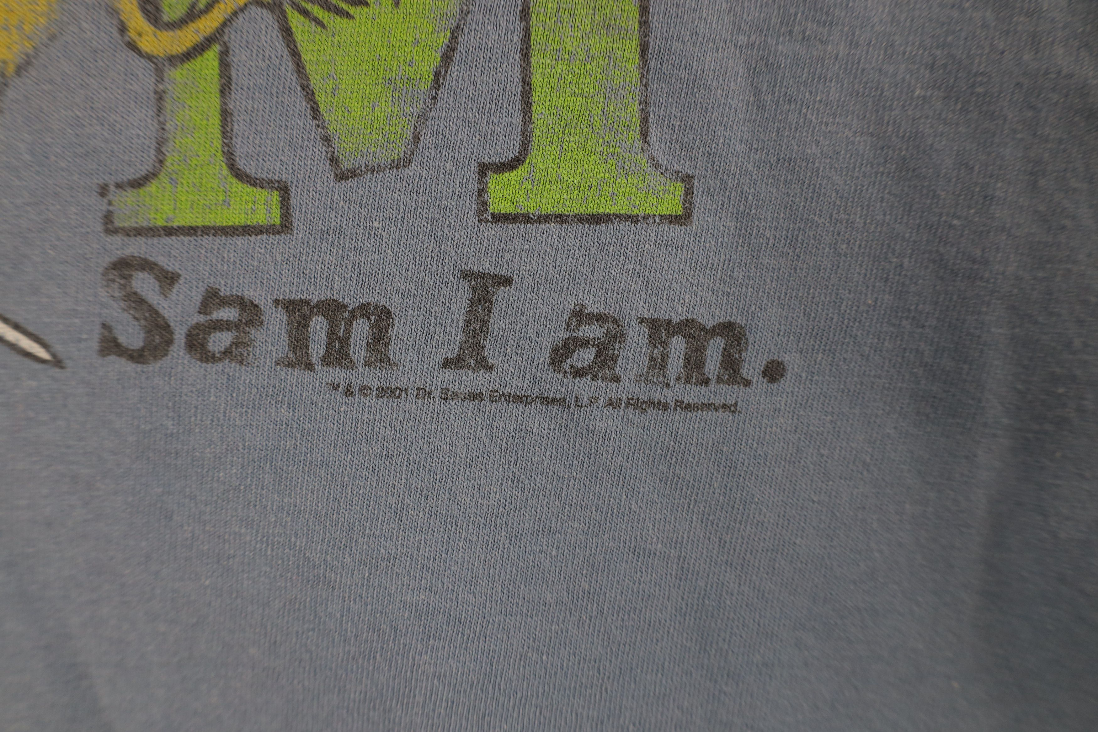 Vintage Vintage Y2K Dr Seuss Sam I Am Short Sleeve T-Shirt Blue Size US L / EU 52-54 / 3 - 5 Thumbnail