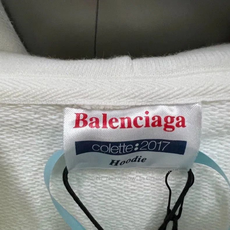 Balenciaga Balenciaga White Logo Graphic Hoodie. Size US M / EU 48-50 / 2 - 3 Thumbnail