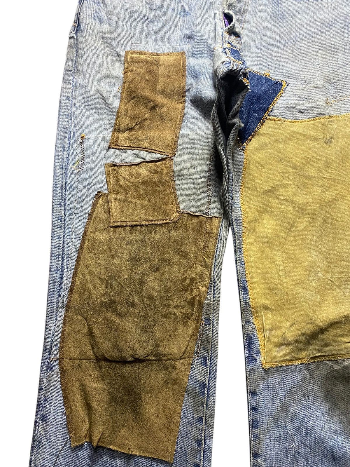 Japanese Brand Vintage Japanese Brand Shashiko Boro Distressed Jeans Size US 33 - 7 Thumbnail