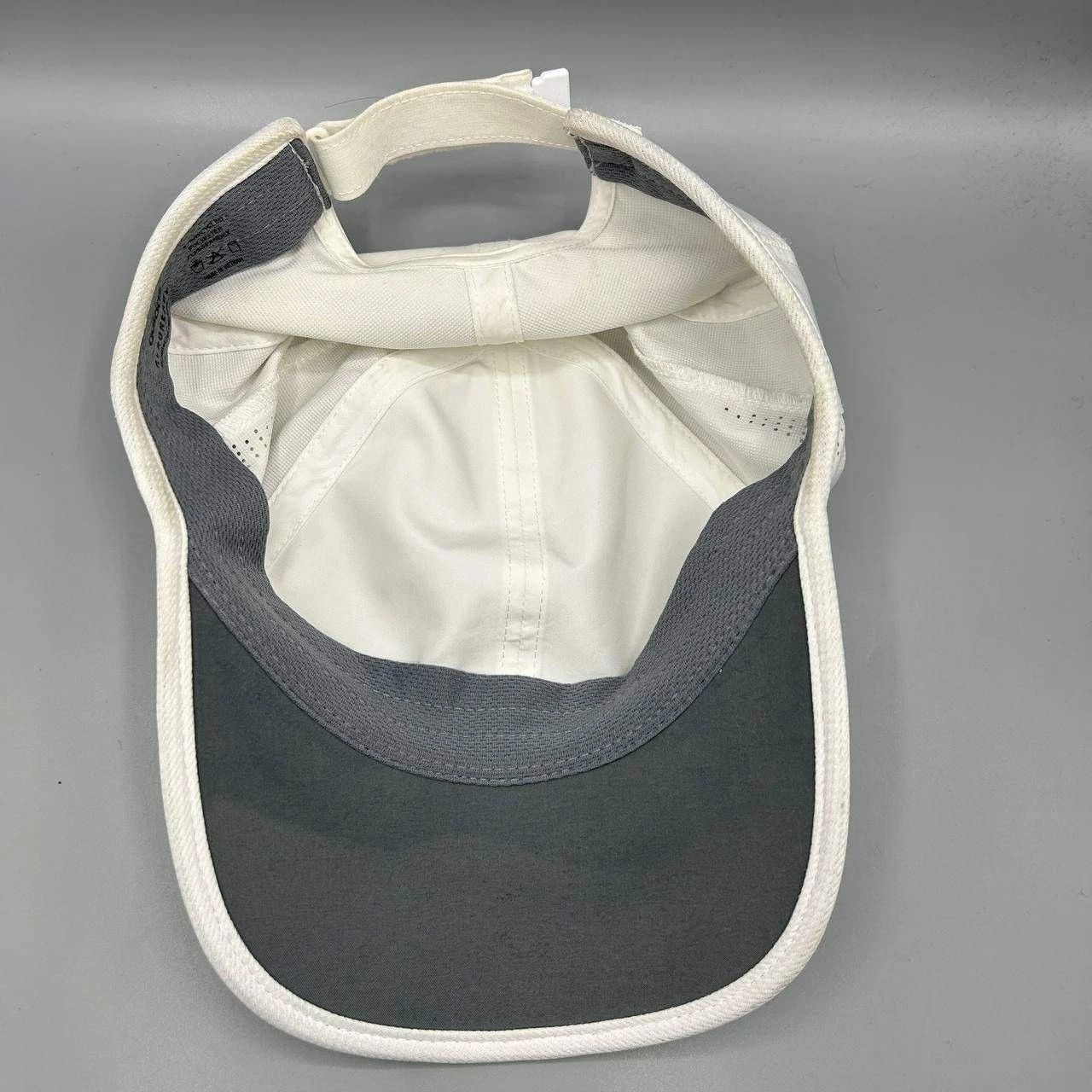 Adidas Adidas 3 Stripes Aeroready Hat Men White Gray Strap Back Cap Size ONE SIZE - 2 Thumbnail
